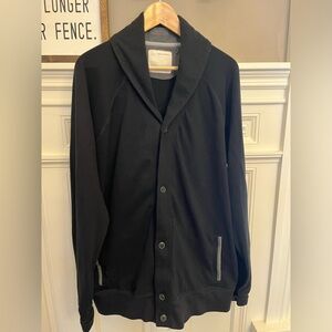 Men’s Banana Republic Navy Blue Cardigan. Size XXL Tall. Sweatshirt Feel.